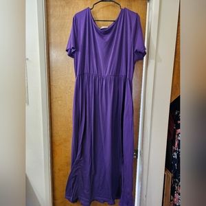 Purple maxi dress